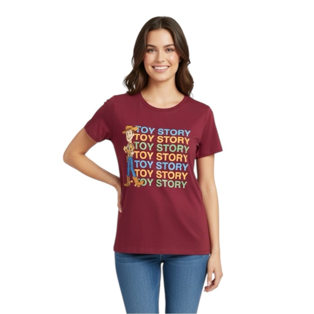Disney Toy Story 4 Woody Maroon XXL T-Shirt